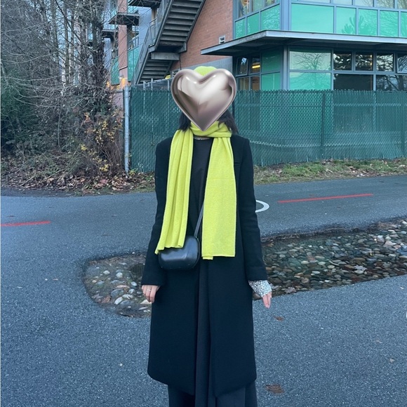 COS Neon Yellow Scarf - Picture 5 of 7